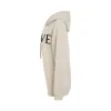 Logo Oversize Cotton Hoodie in Ivory sold by MARAIS
