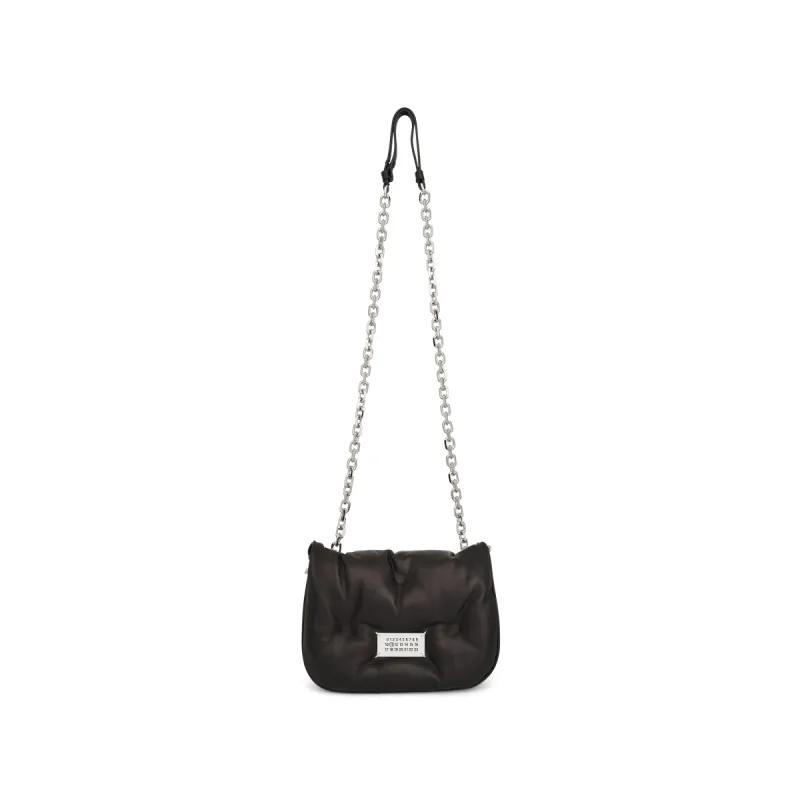 Small Glam Slam Flap Bag in Black sold by MARAIS