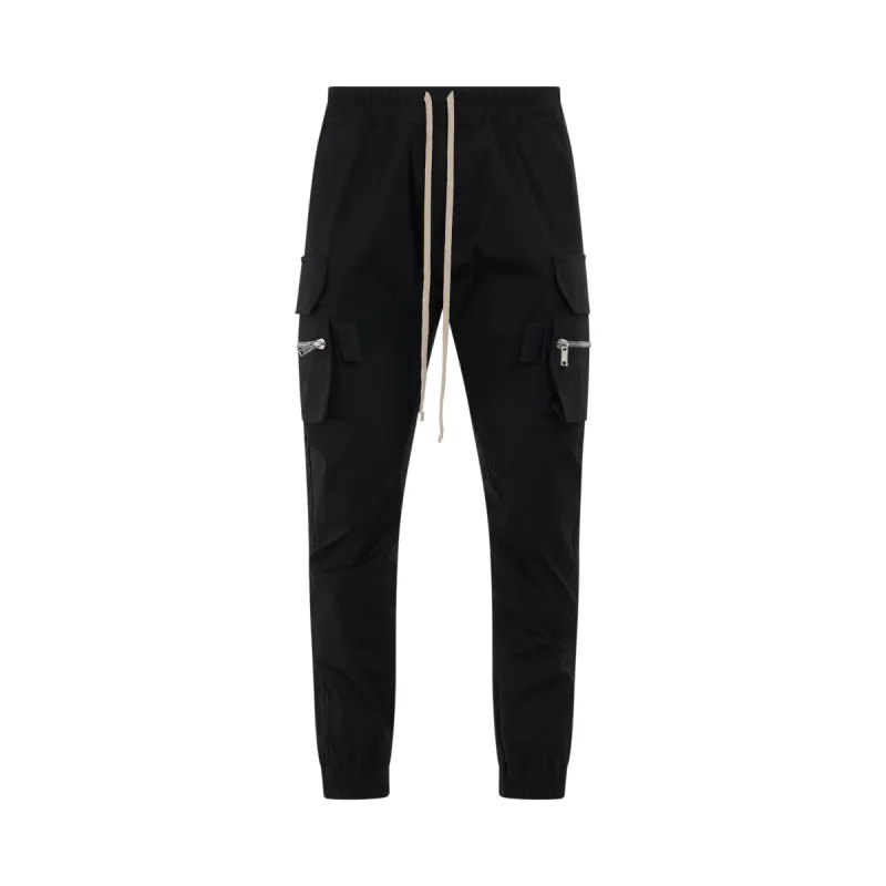 Mastodon Woven Cargo Pants in Black sold by MARAIS