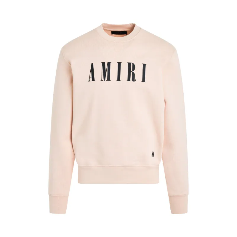 Amiri Core Logo Sweatshirt in Cream Tan made by AMIRI