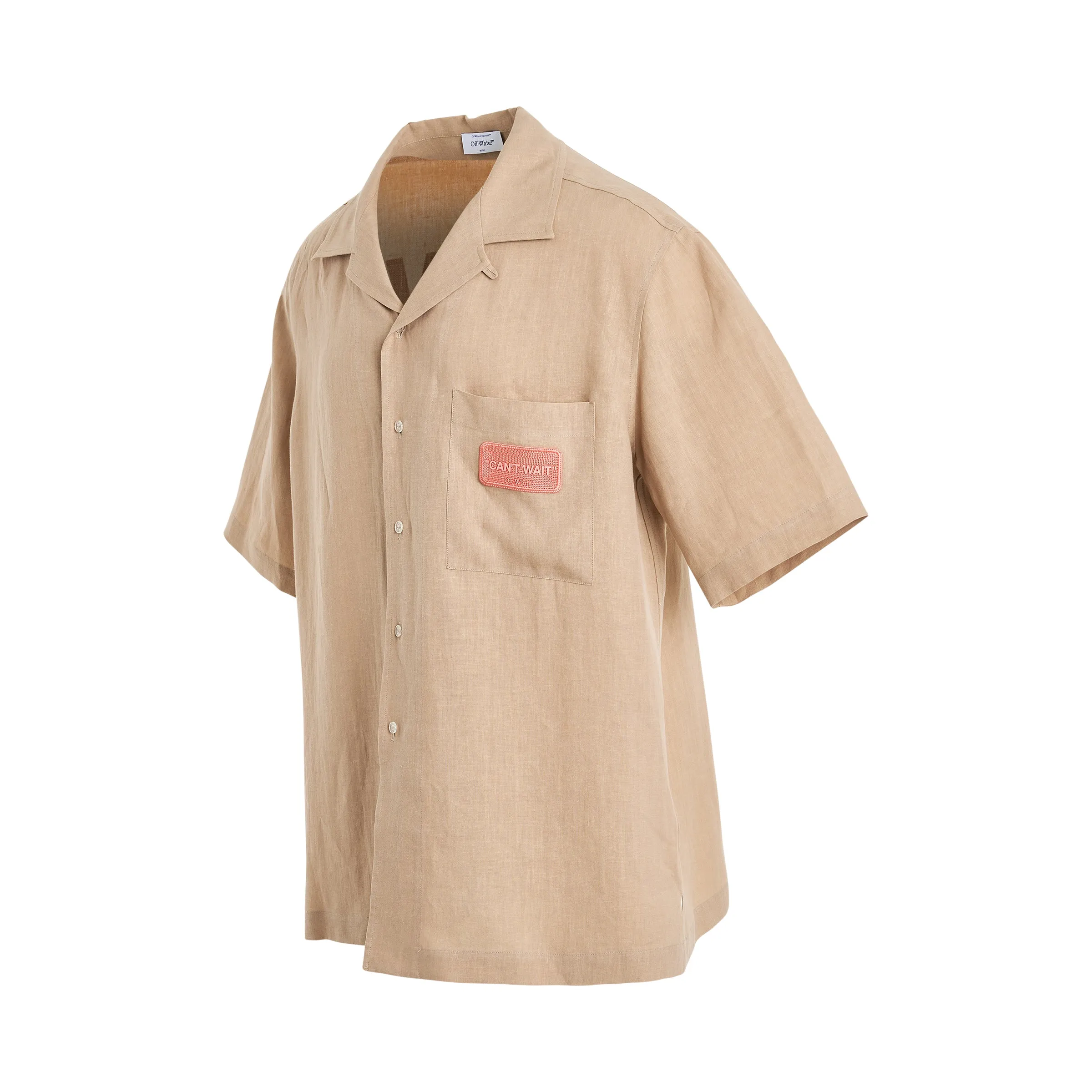 Linen Holiday Shirt in Sand sold by MARAIS product image thumbnail 2