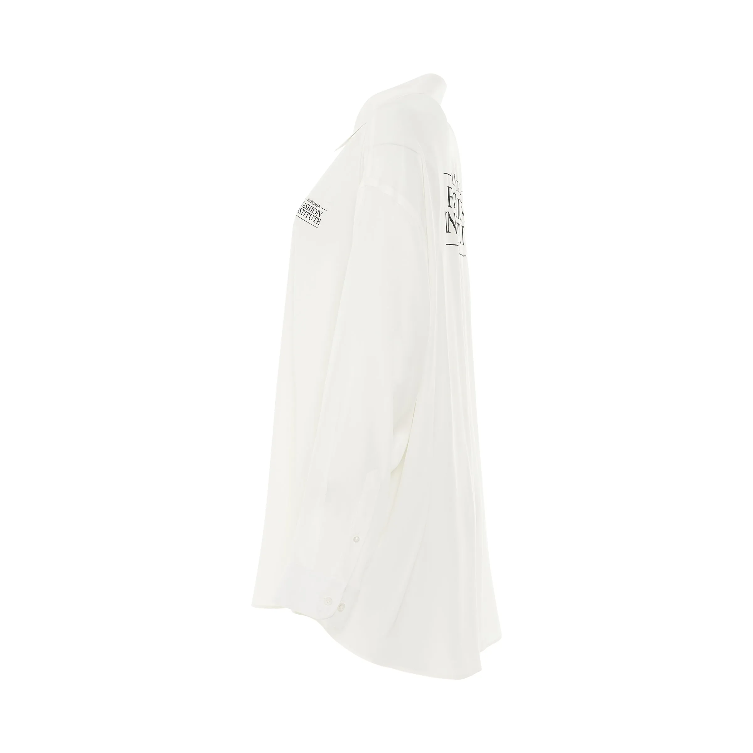Light Silk Crepe Fluid Blouse in White sold by MARAIS product image thumbnail 3