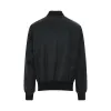 Logo Nylon Zipped Bomber Jacket in Black sold by MARAIS