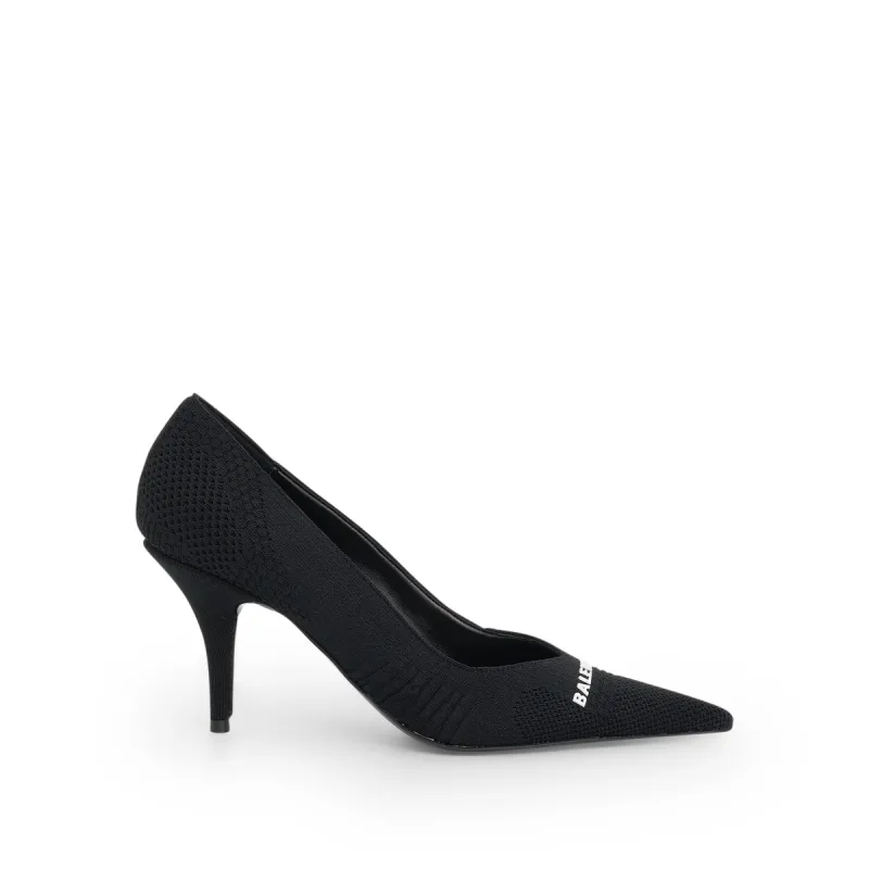 Logo Knife 2.0 80mm Pumps in Black/White made by Balenciaga