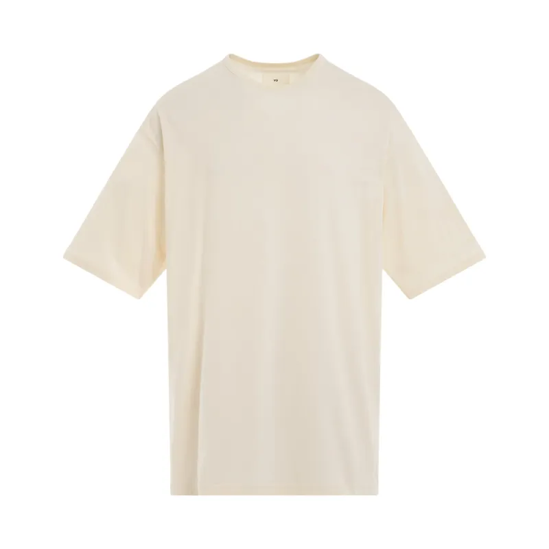 Boxy Short Sleeve T-Shirt in Cream White sold by MARAIS