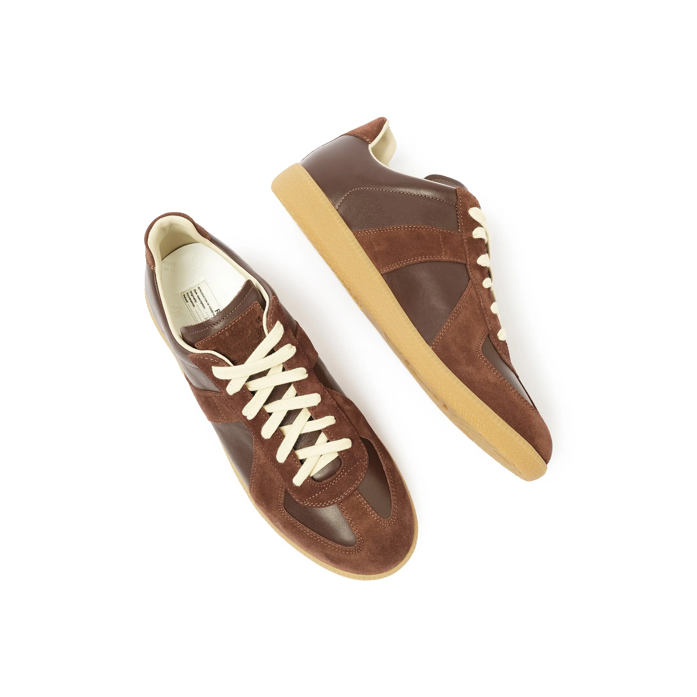 Replica Leather Sneaker in Chic Brown sold by MARAIS product image thumbnail 4