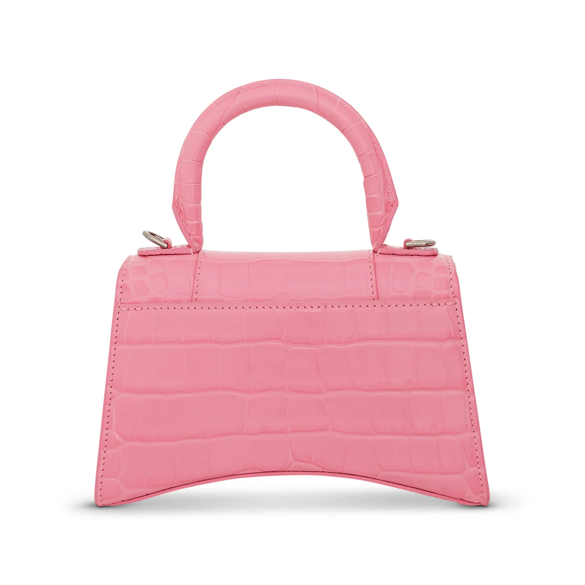 Hourglass XS Croco Embossed Bag in Sweet Pink sold by MARAIS product image thumbnail 4