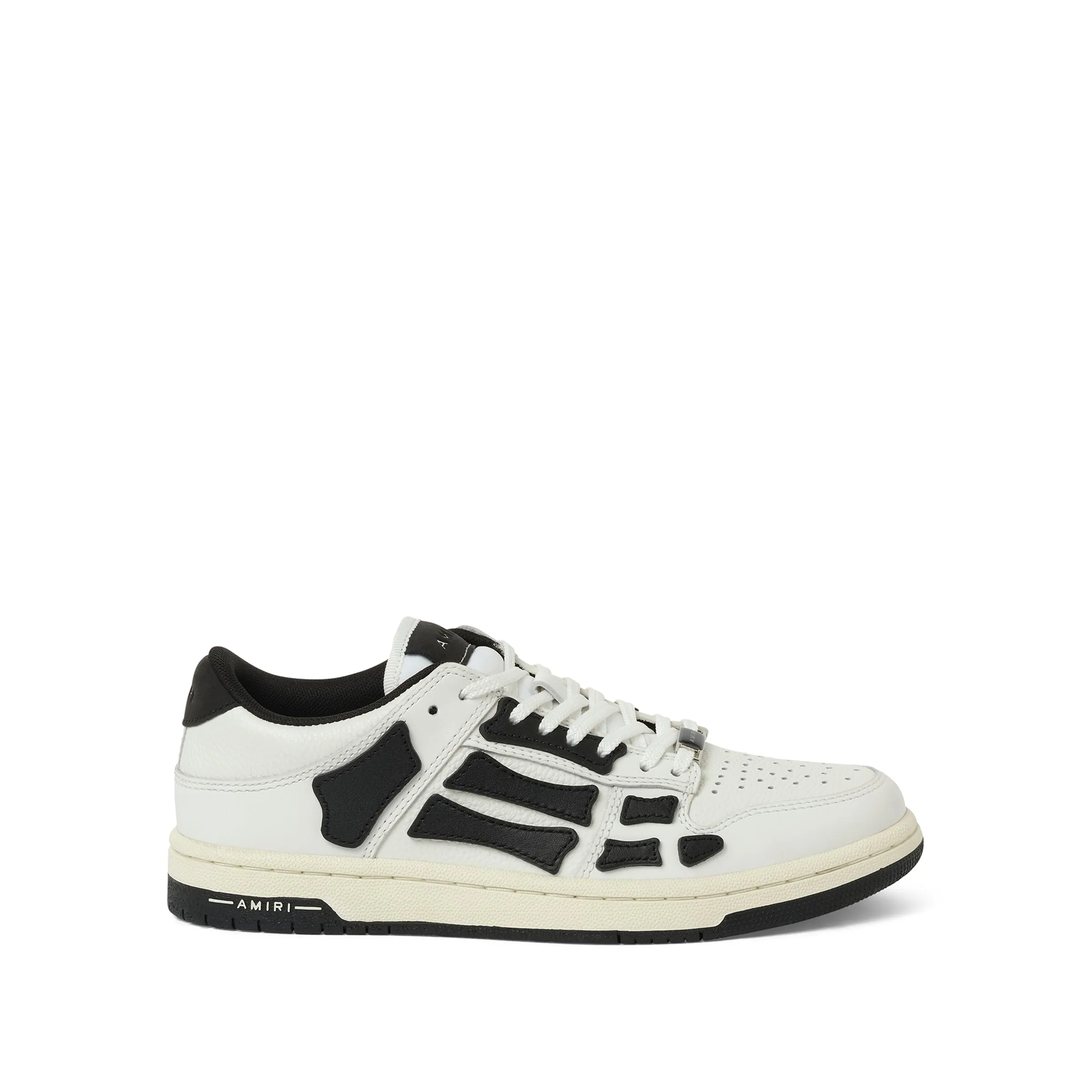 Skeleton Low Top Sneaker in White/Black sold by MARAIS