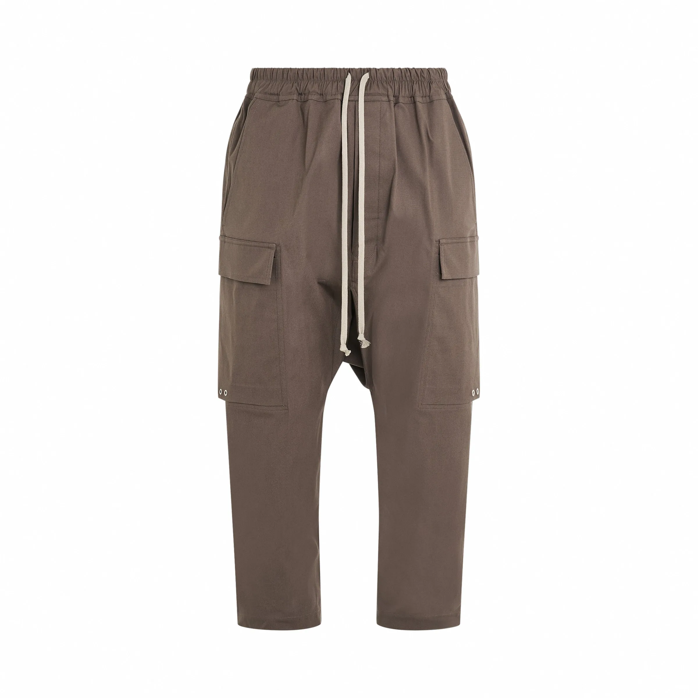 Heavy Cotton Cargo Cropped Pants in Dust sold by MARAIS