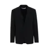 Corporate Slim Fit Jacket in Black/White sold by MARAIS