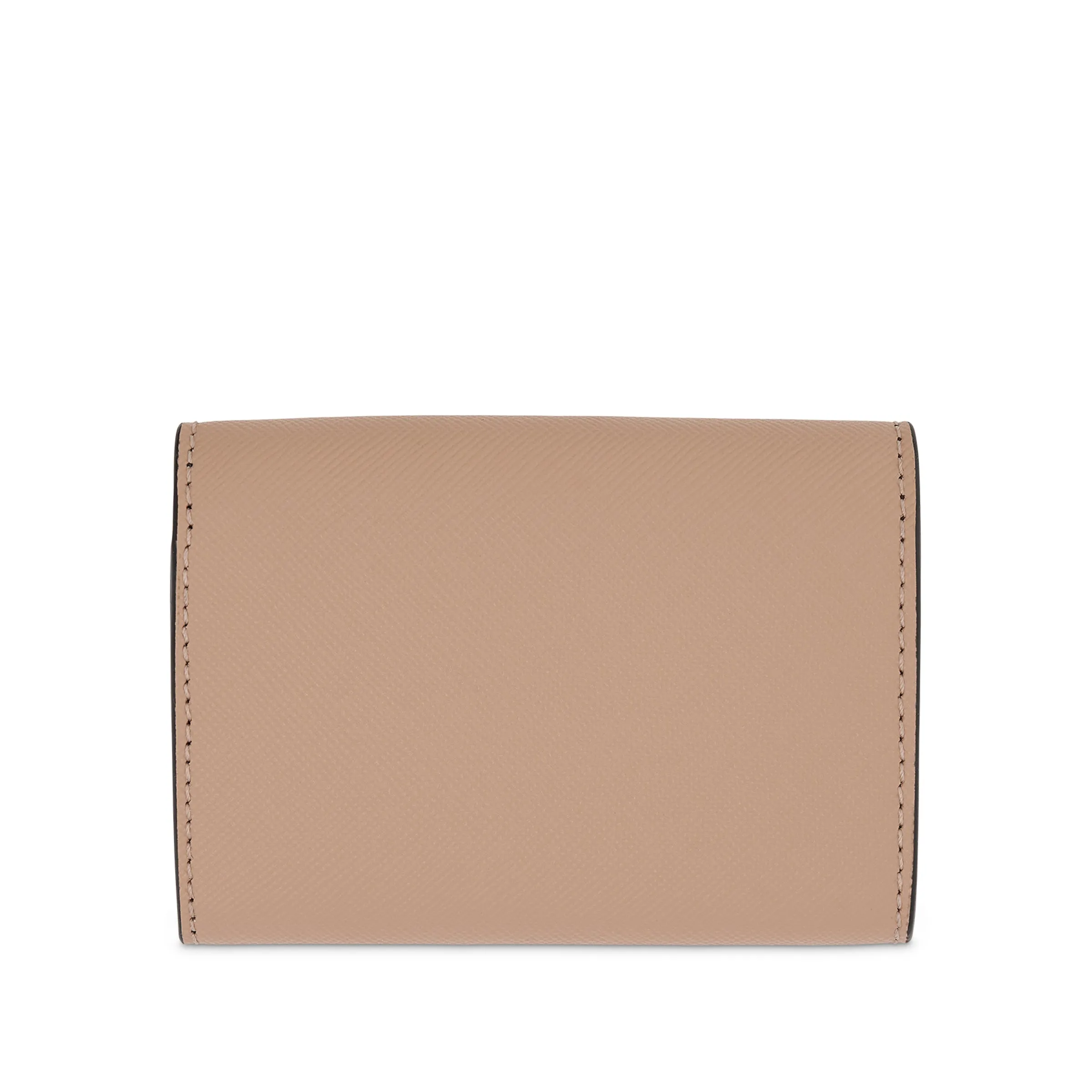 Trifold Saffiano Leather Wallet in Camellia/Talc sold by MARAIS product image thumbnail 2