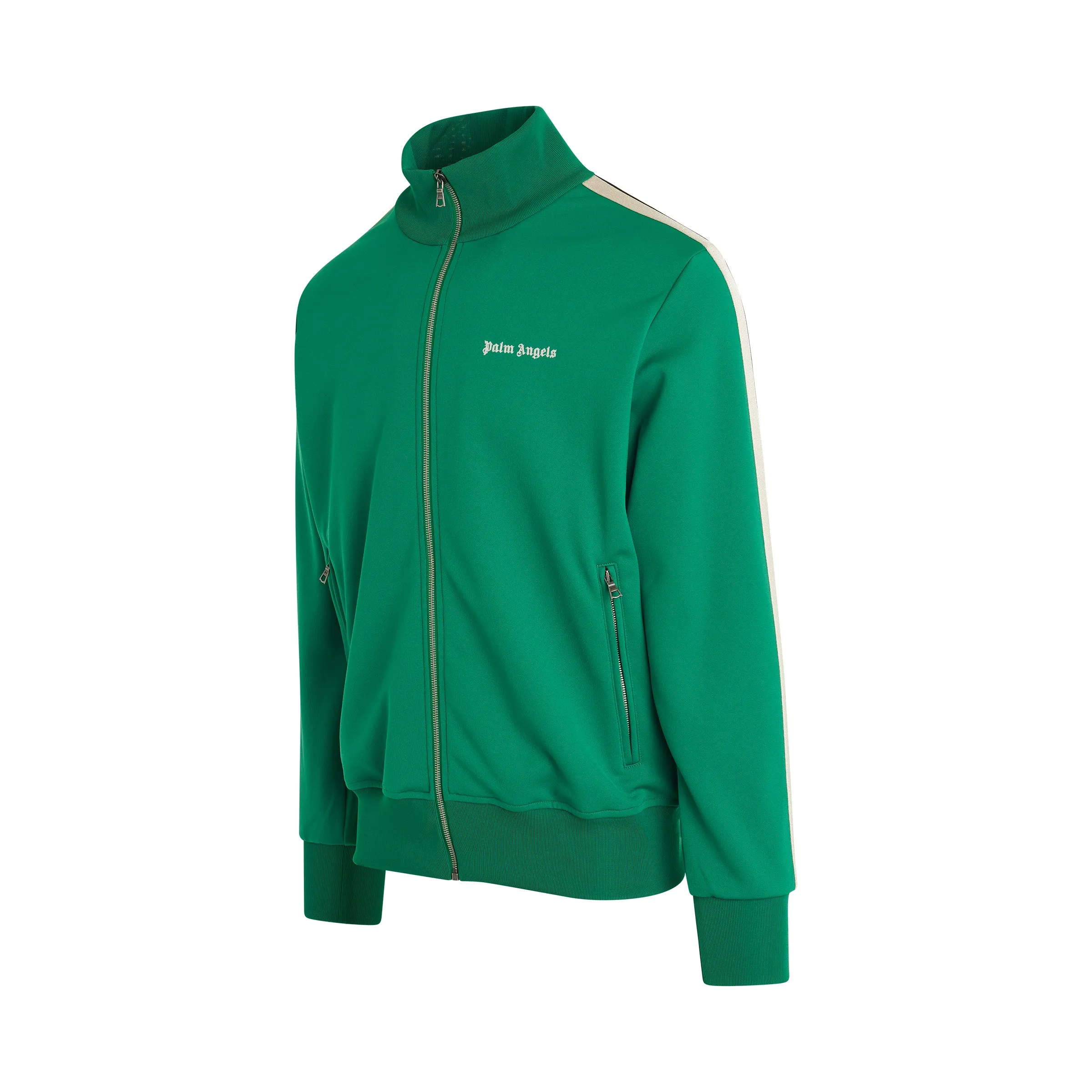 Classic Logo Track Jacket in Green/Off White sold by MARAIS product image thumbnail 3