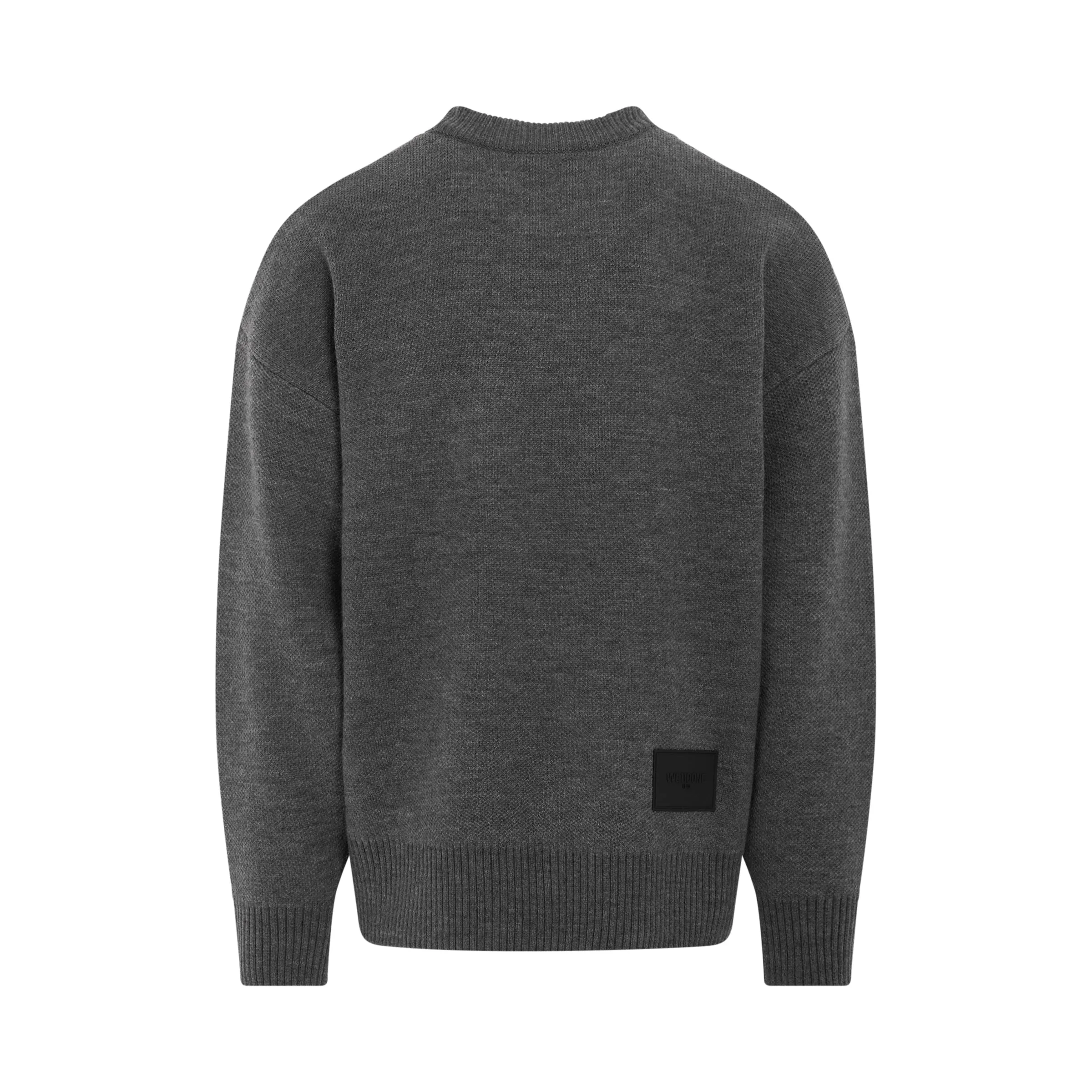 Logo Pile Knit Sweater in Grey sold by MARAIS product image thumbnail 4