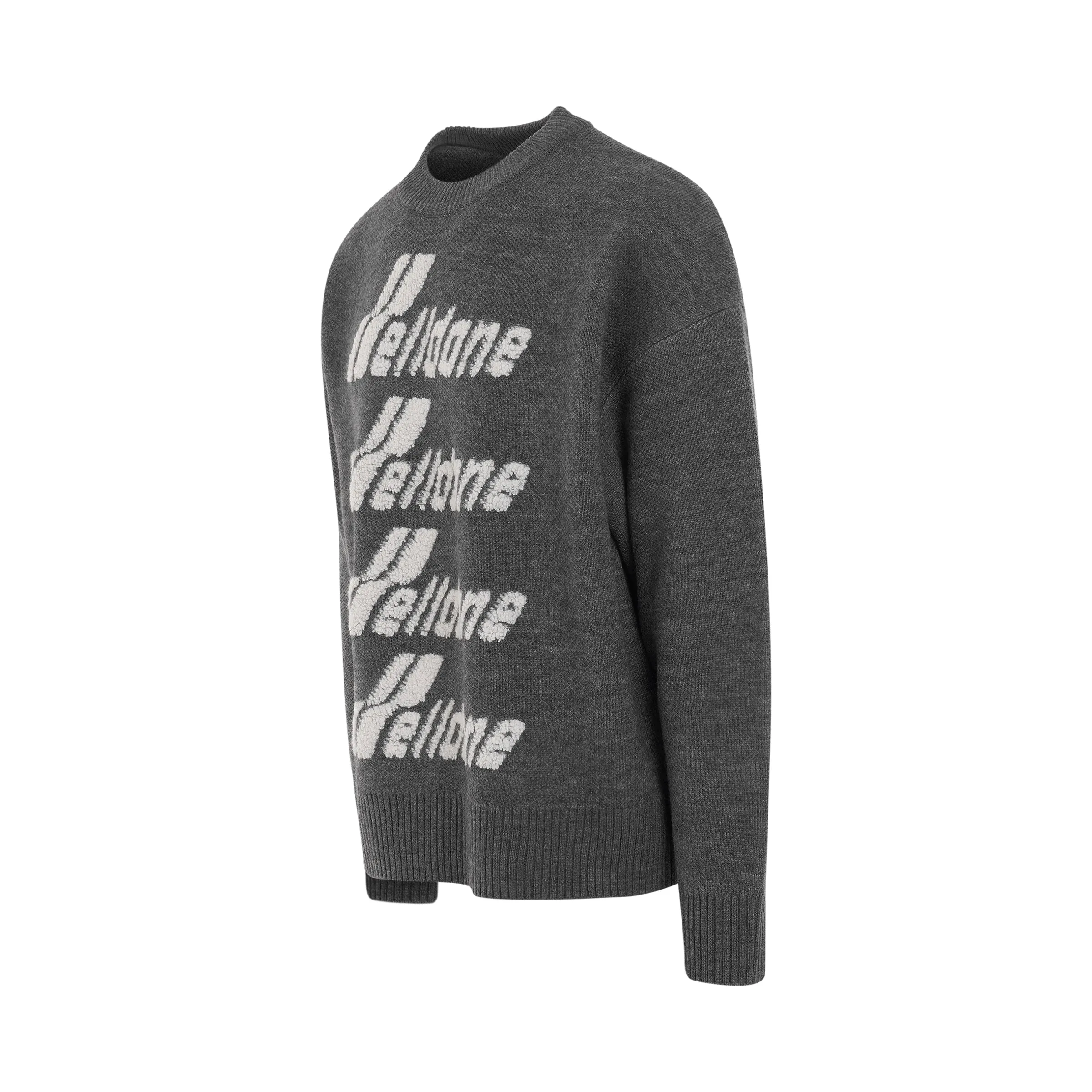 Logo Pile Knit Sweater in Grey sold by MARAIS product image thumbnail 2