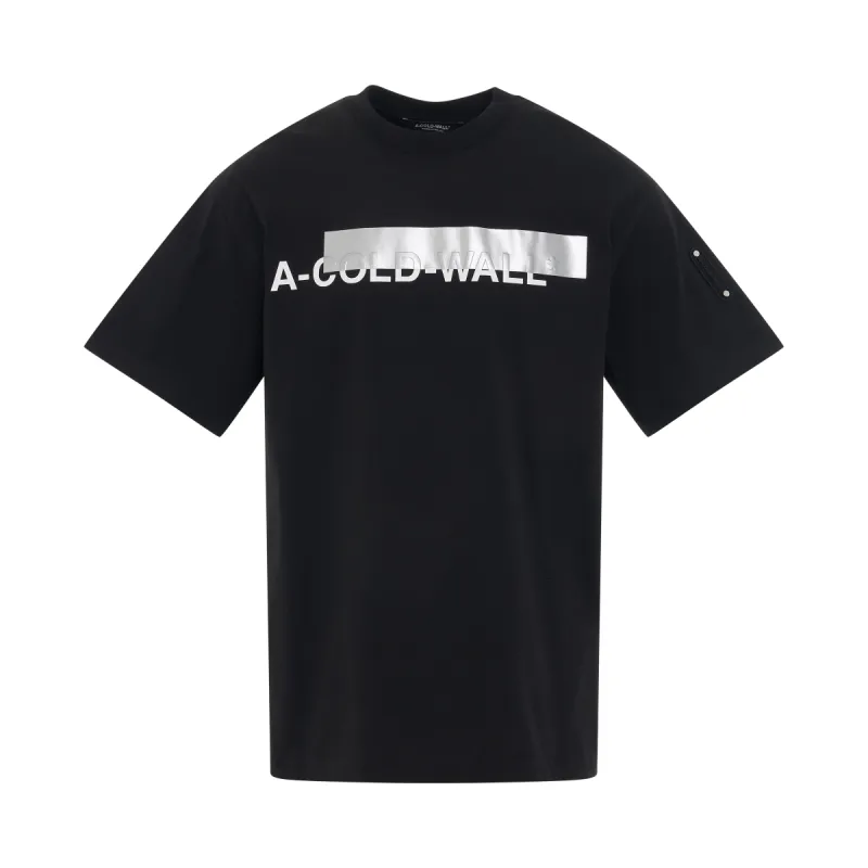 Strata Logo T-shirt in Black sold by MARAIS