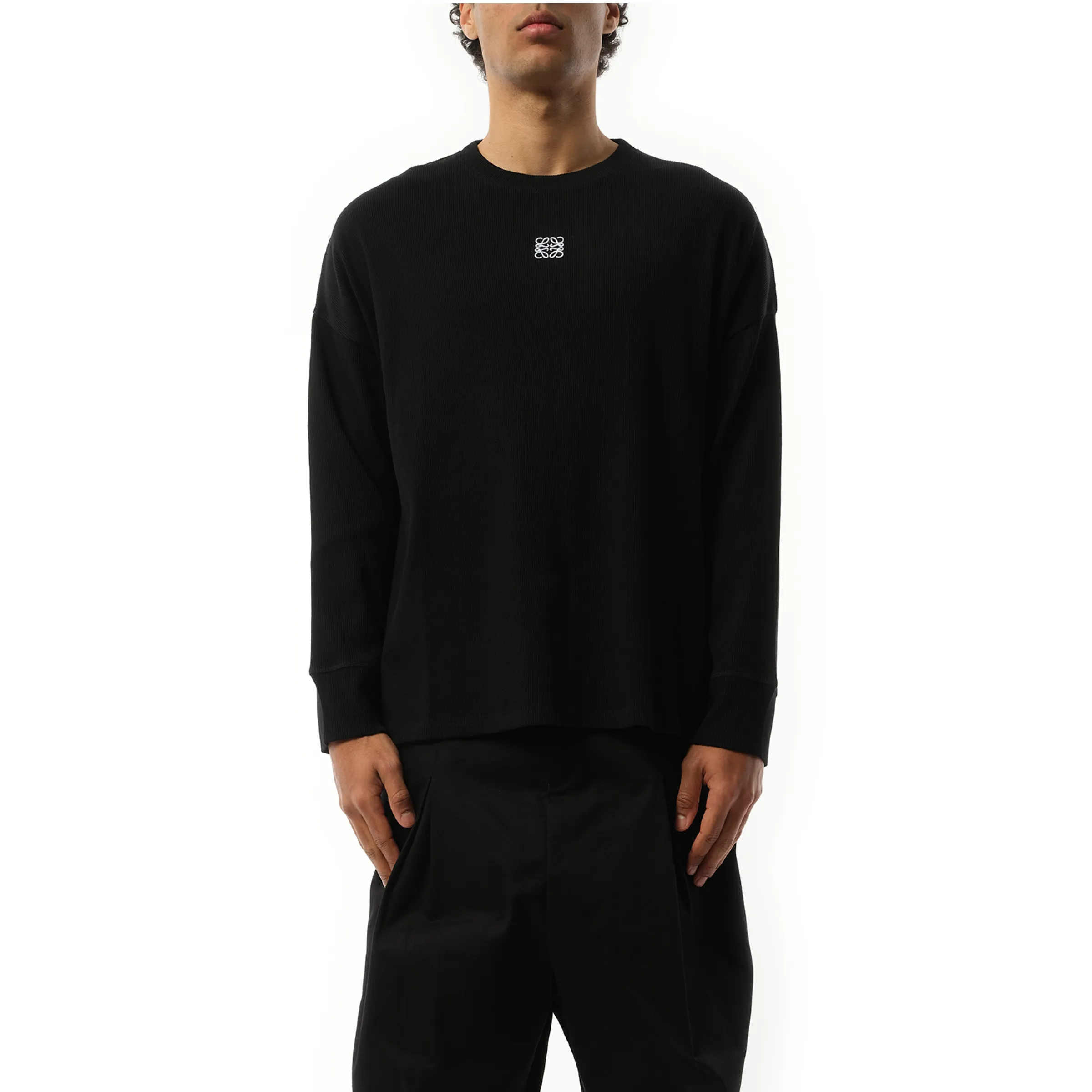 Long Sleeve Anagram T-Shirt in Black sold by MARAIS