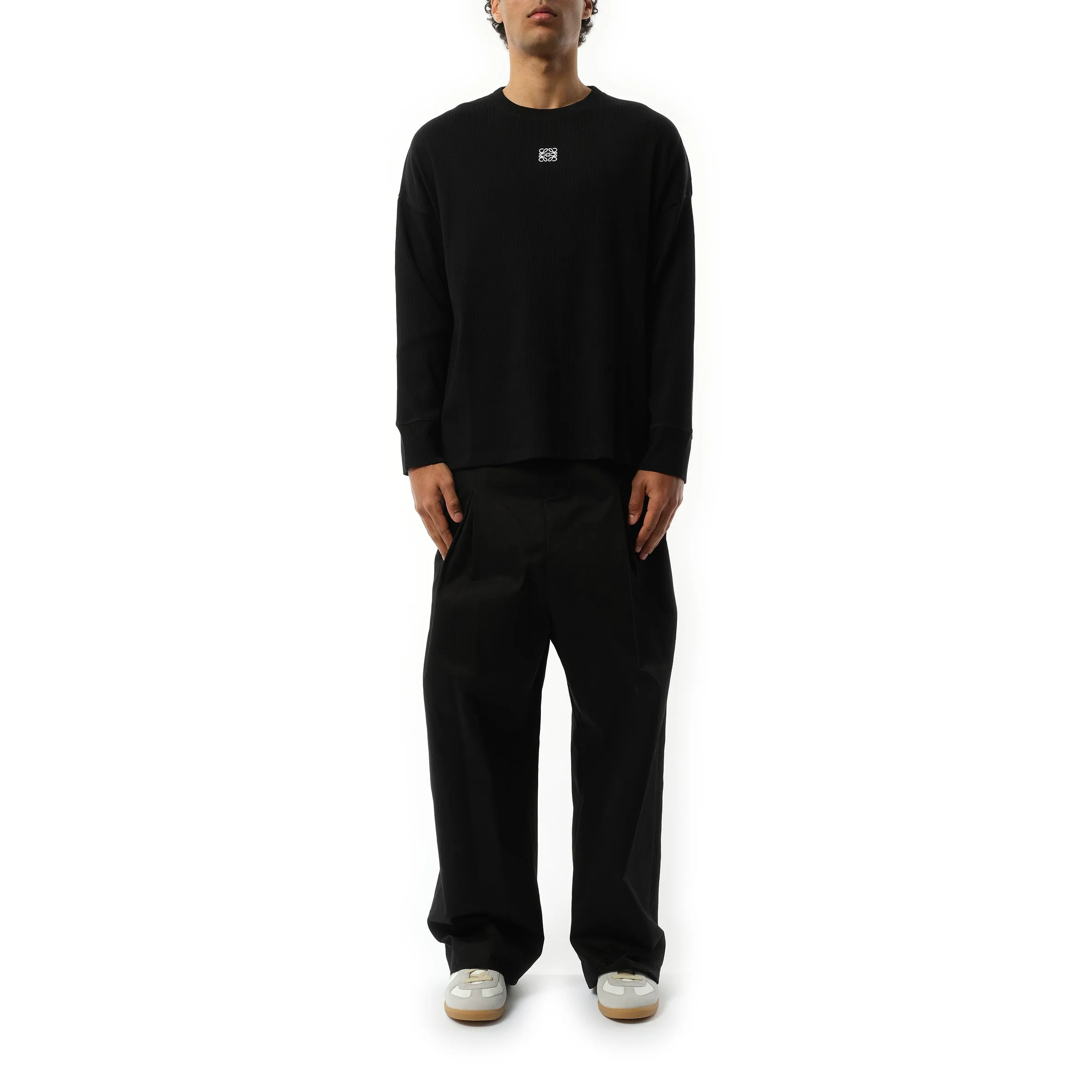 Long Sleeve Anagram T-Shirt in Black sold by MARAIS product image thumbnail 4