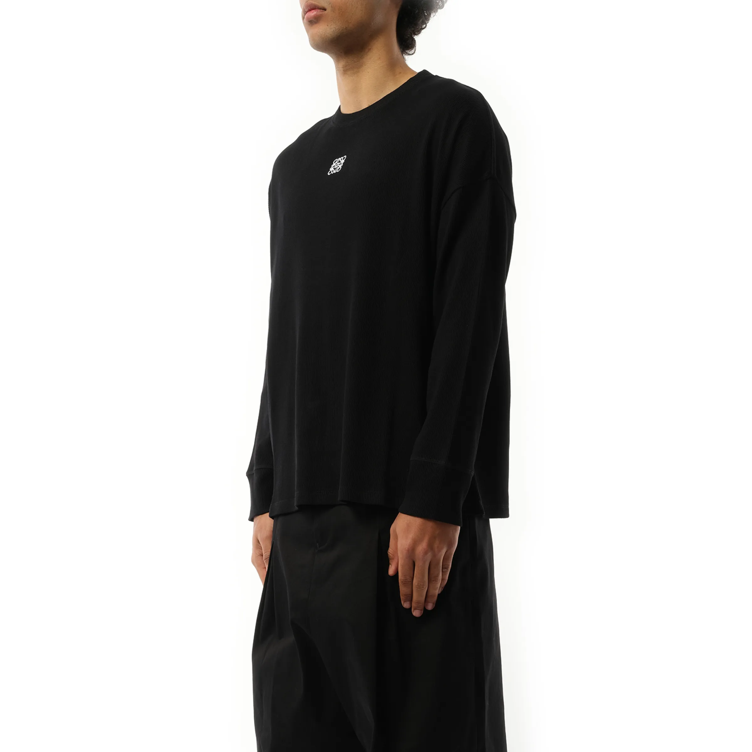 Long Sleeve Anagram T-Shirt in Black sold by MARAIS product image thumbnail 5