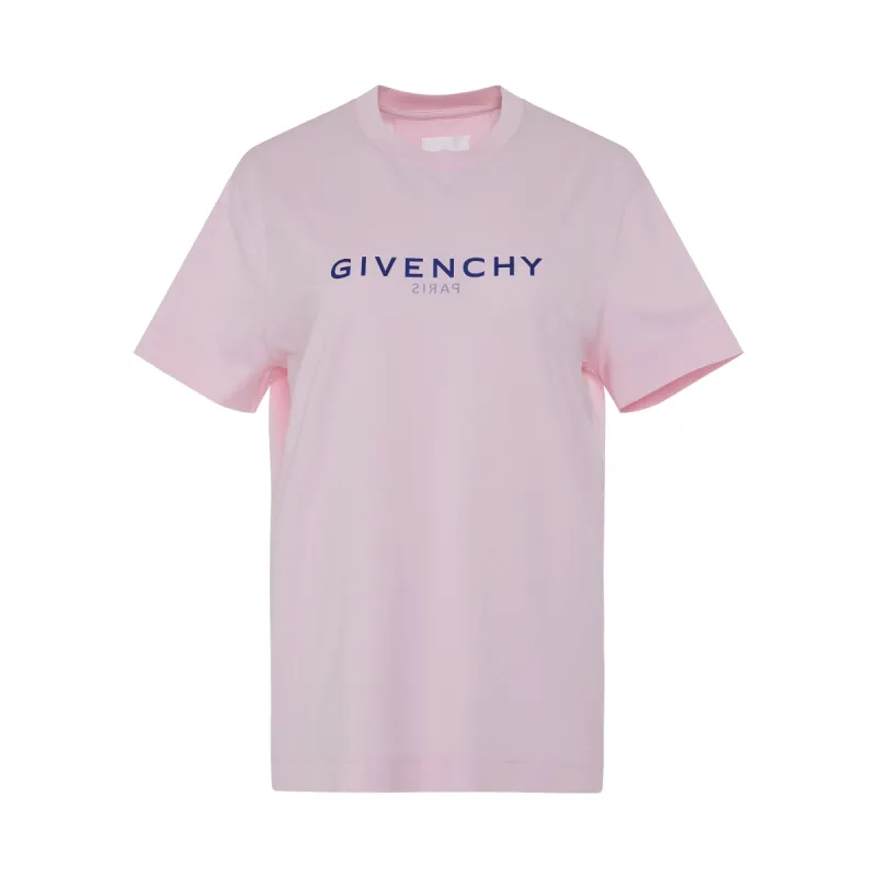 Reverse Logo Classic Fit T-Shirt in Light Pink sold by MARAIS