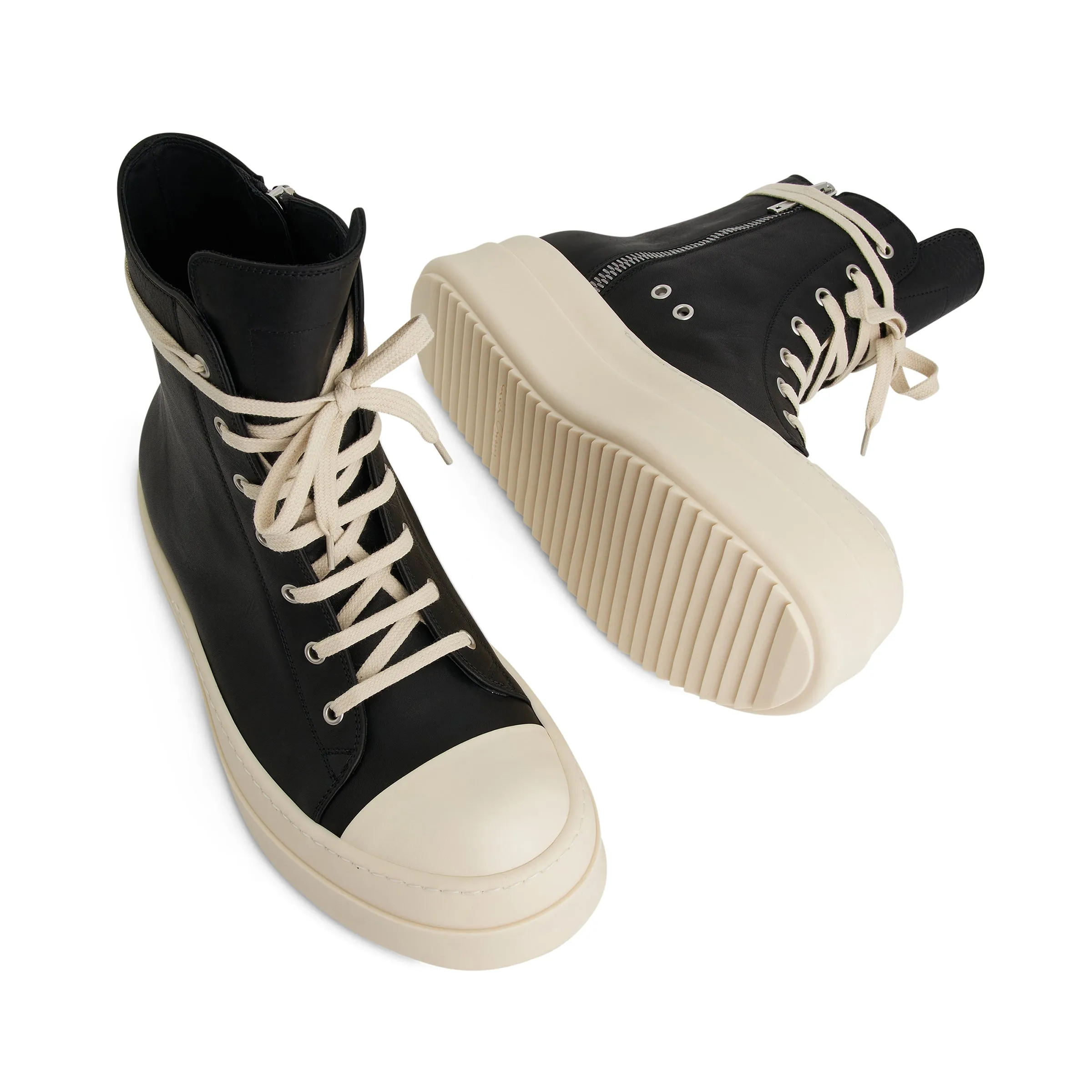 Megabumper Leather Sneaker in Black sold by MARAIS product image thumbnail 4