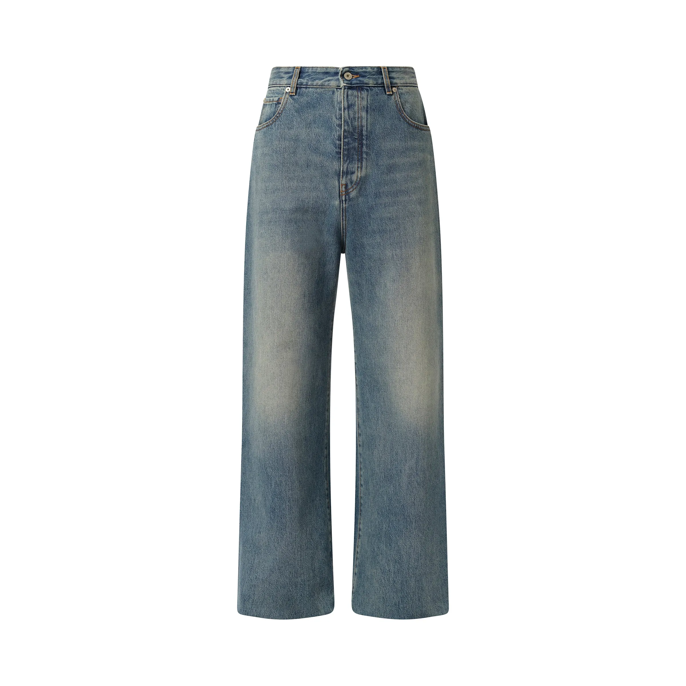 Wide Leg Jeans in Washed Denim sold by MARAIS product image thumbnail 2