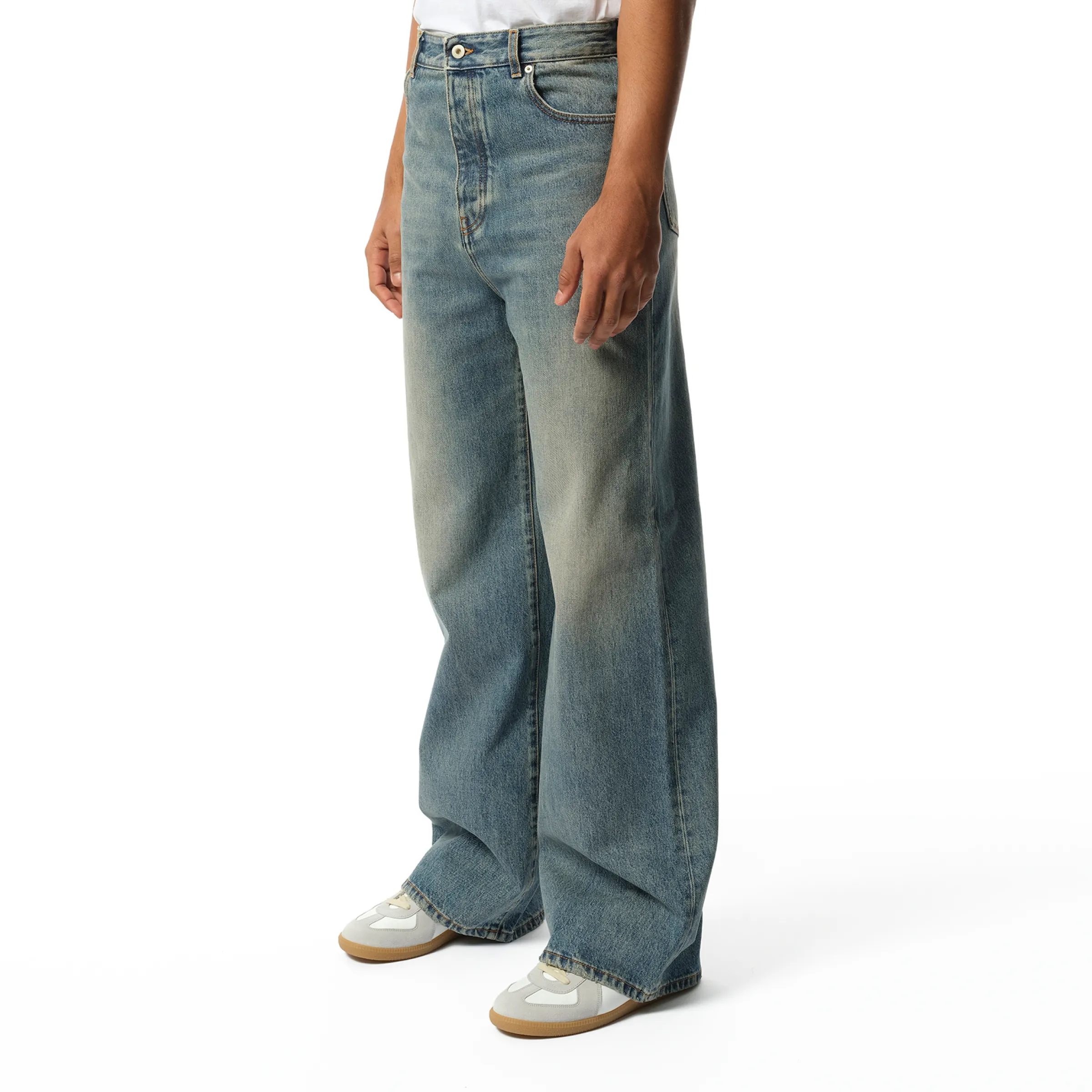 Wide Leg Jeans in Washed Denim sold by MARAIS product image thumbnail 5