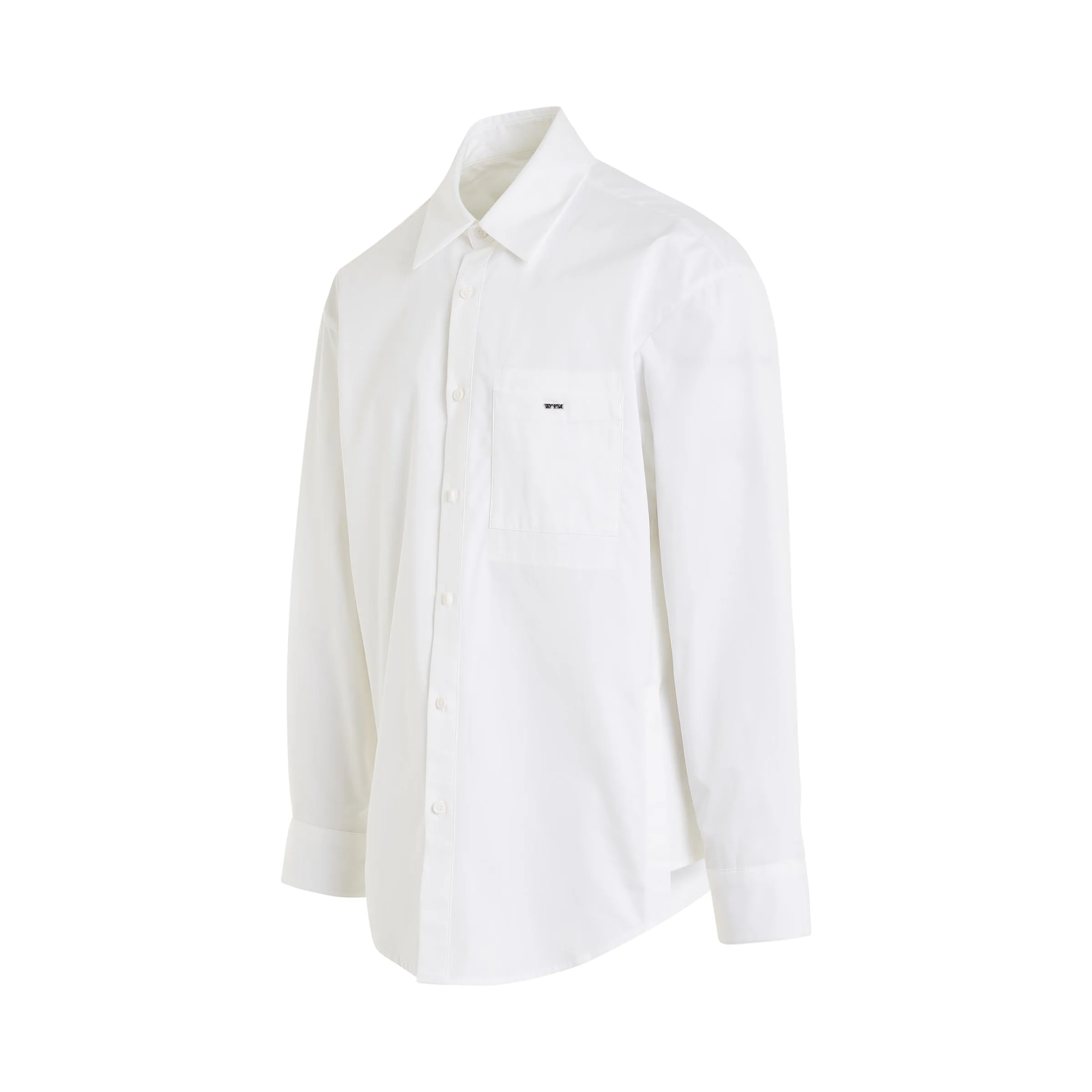 Back Logo Pocket Shirt in White sold by MARAIS product image thumbnail 2