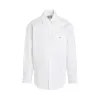 Back Logo Pocket Shirt in White sold by MARAIS