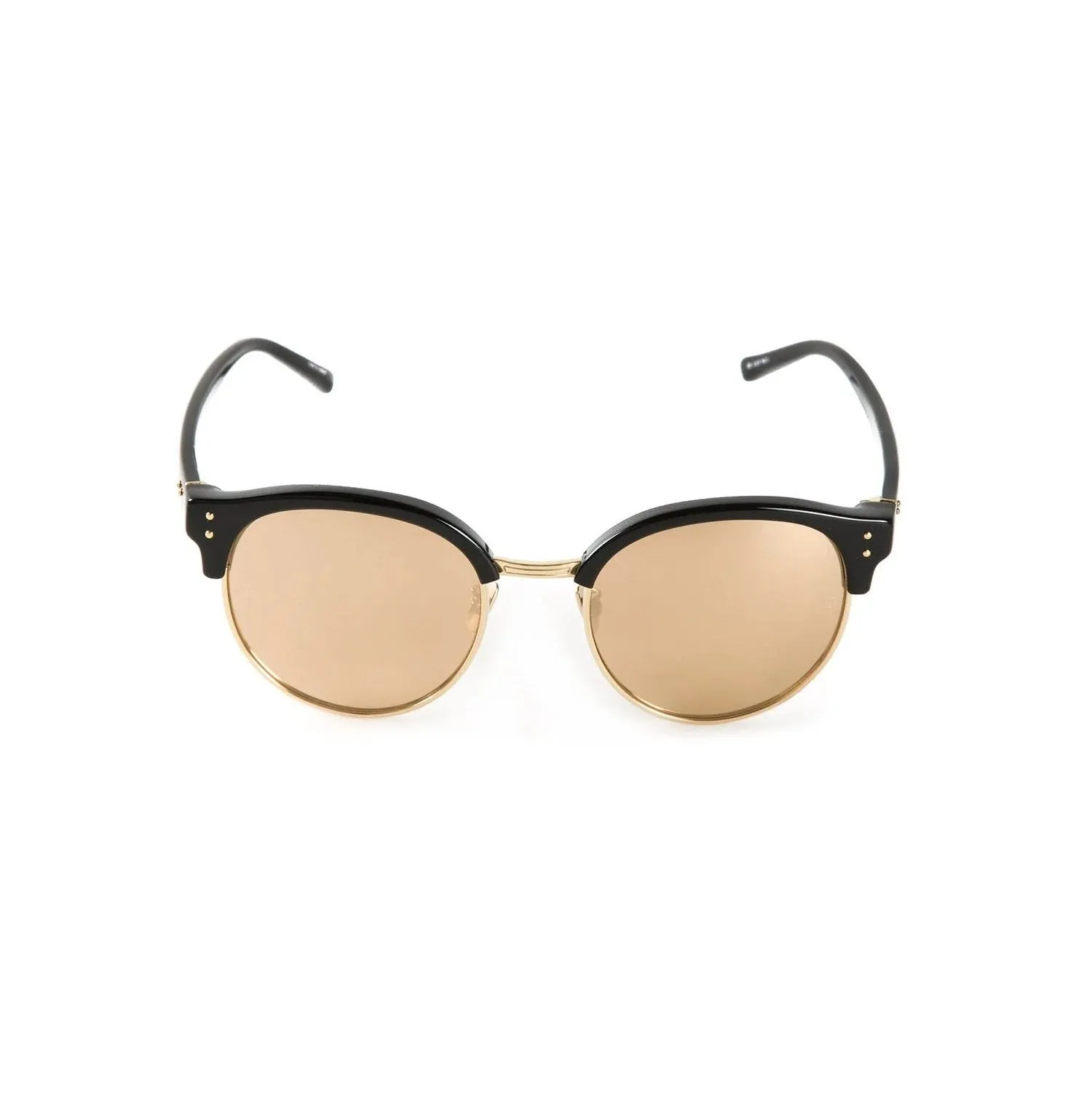 Linda Farrow Black W/ Gold Lens in Black sold by MARAIS