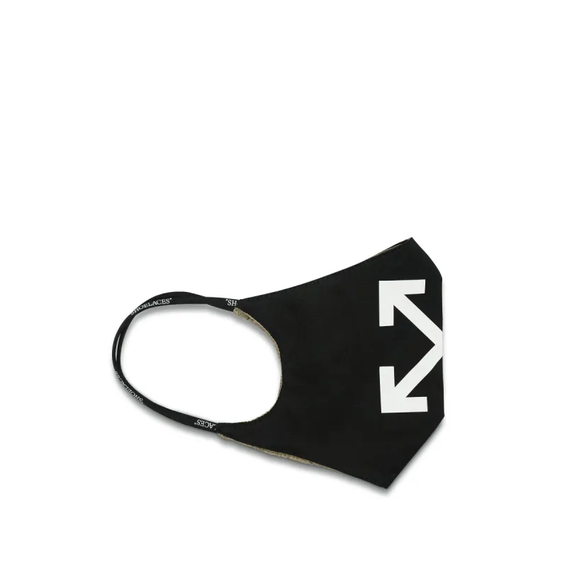 Arrow Simple Mask in Black/White sold by MARAIS