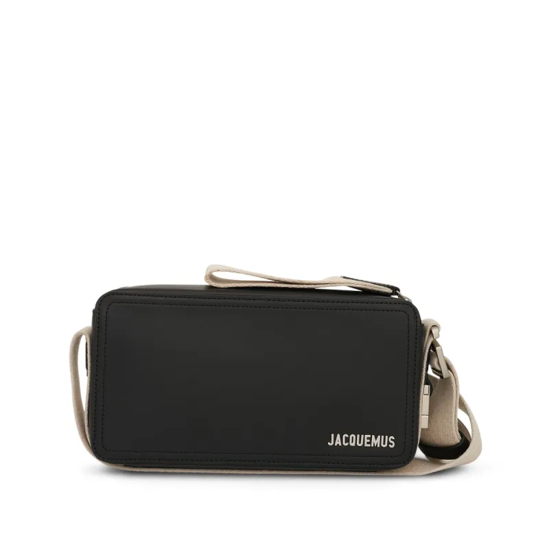 Le Cuerda Horizontal Leather Bag in Black sold by MARAIS