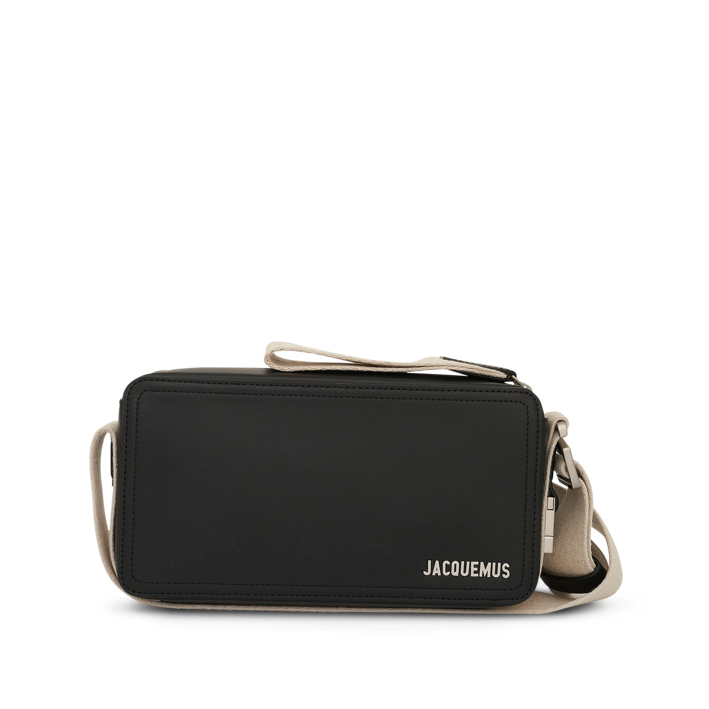 Le Cuerda Horizontal Leather Bag in Black sold by MARAIS