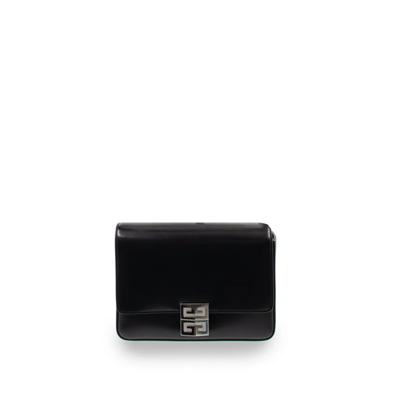 Medium 4G Xbody Bag in Box Leather in Black sold by MARAIS