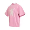 Teddy Logo T-Shirt in Pink sold by MARAIS