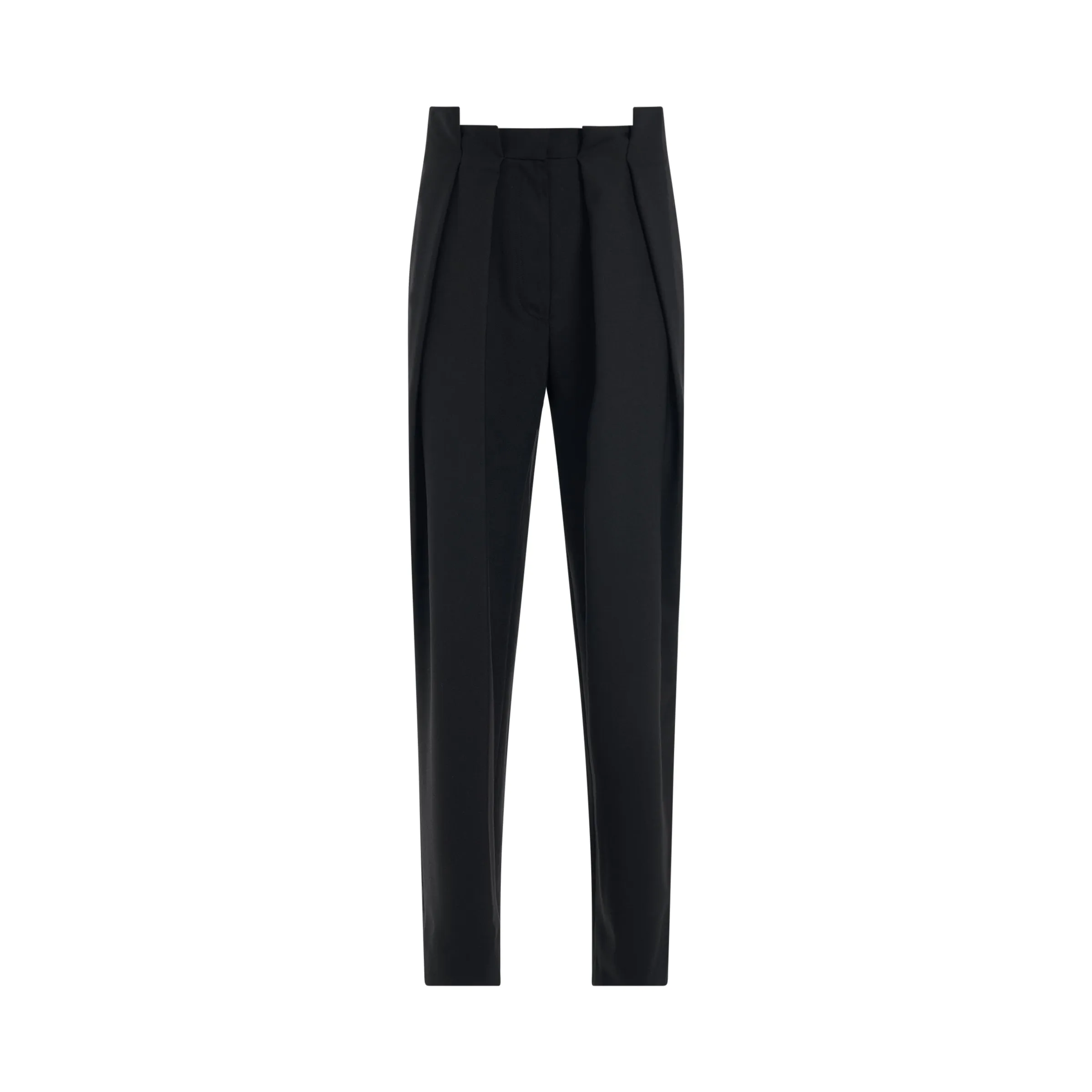 Ablohland Wool Paperbag Pants in Black sold by MARAIS