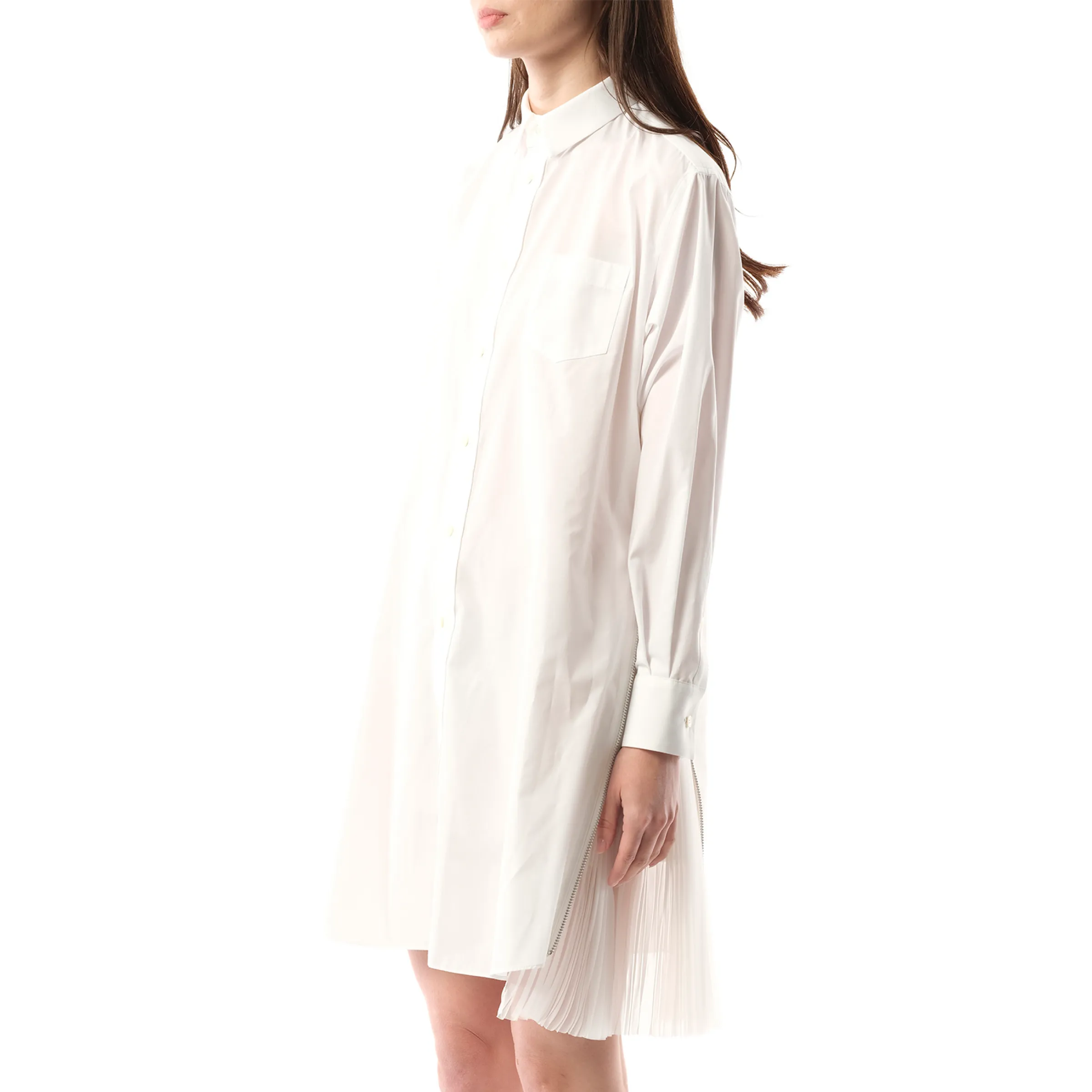 Cotton Poplin Dress in Off White sold by MARAIS product image thumbnail 5