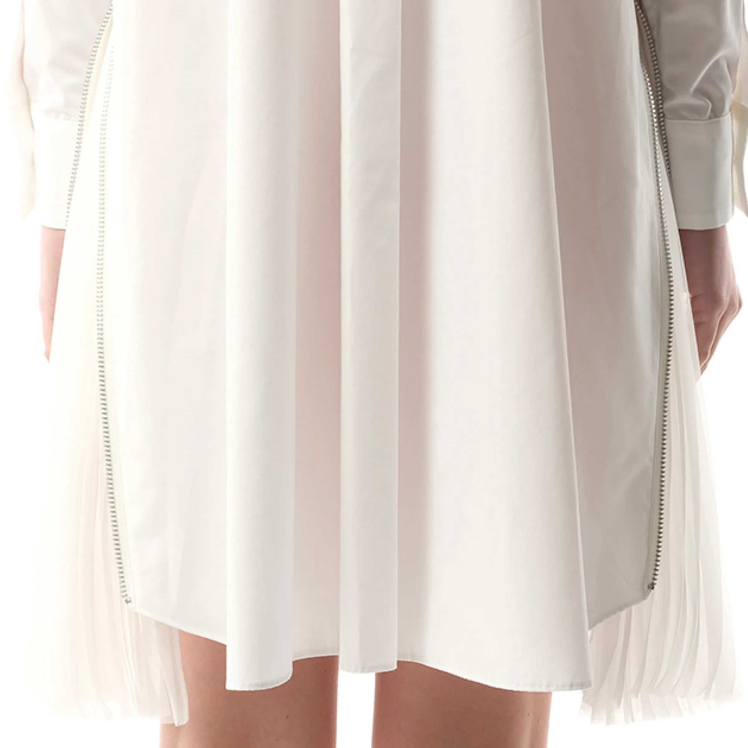 Cotton Poplin Dress in Off White sold by MARAIS product image thumbnail 3