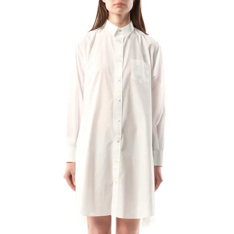 Cotton Poplin Dress in Off White sold by MARAIS