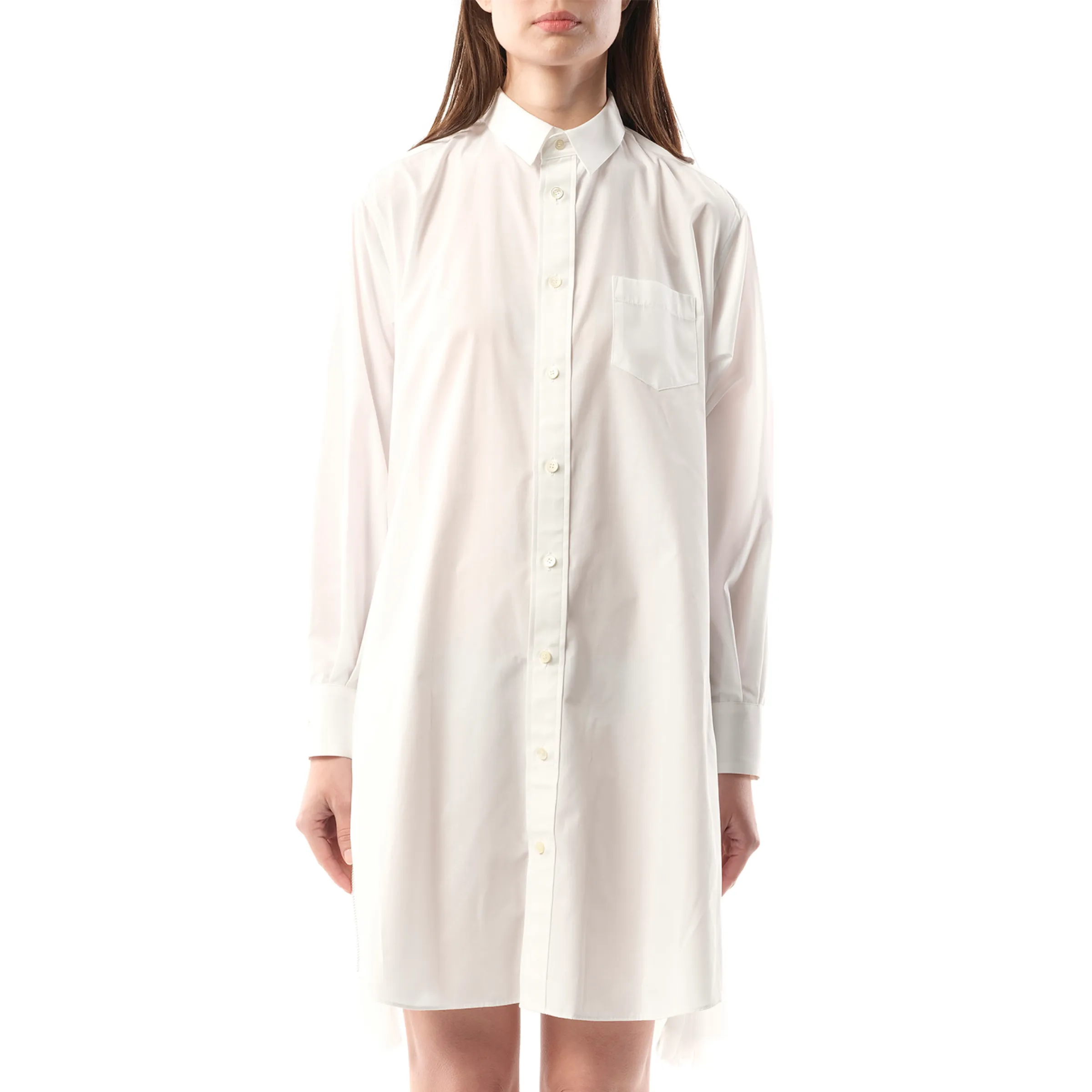 Cotton Poplin Dress in Off White sold by MARAIS