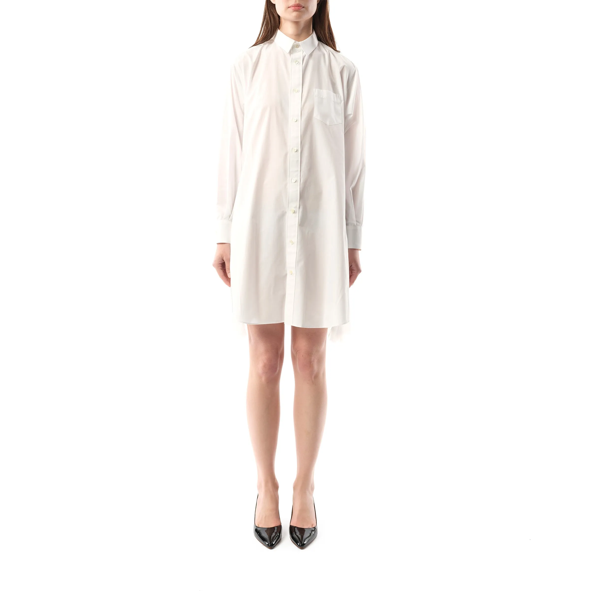Cotton Poplin Dress in Off White sold by MARAIS product image thumbnail 4
