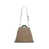 Venice Medium Hobo Bag in Light Camel/Spherical Green sold by MARAIS