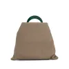 Venice Medium Hobo Bag in Light Camel/Spherical Green sold by MARAIS