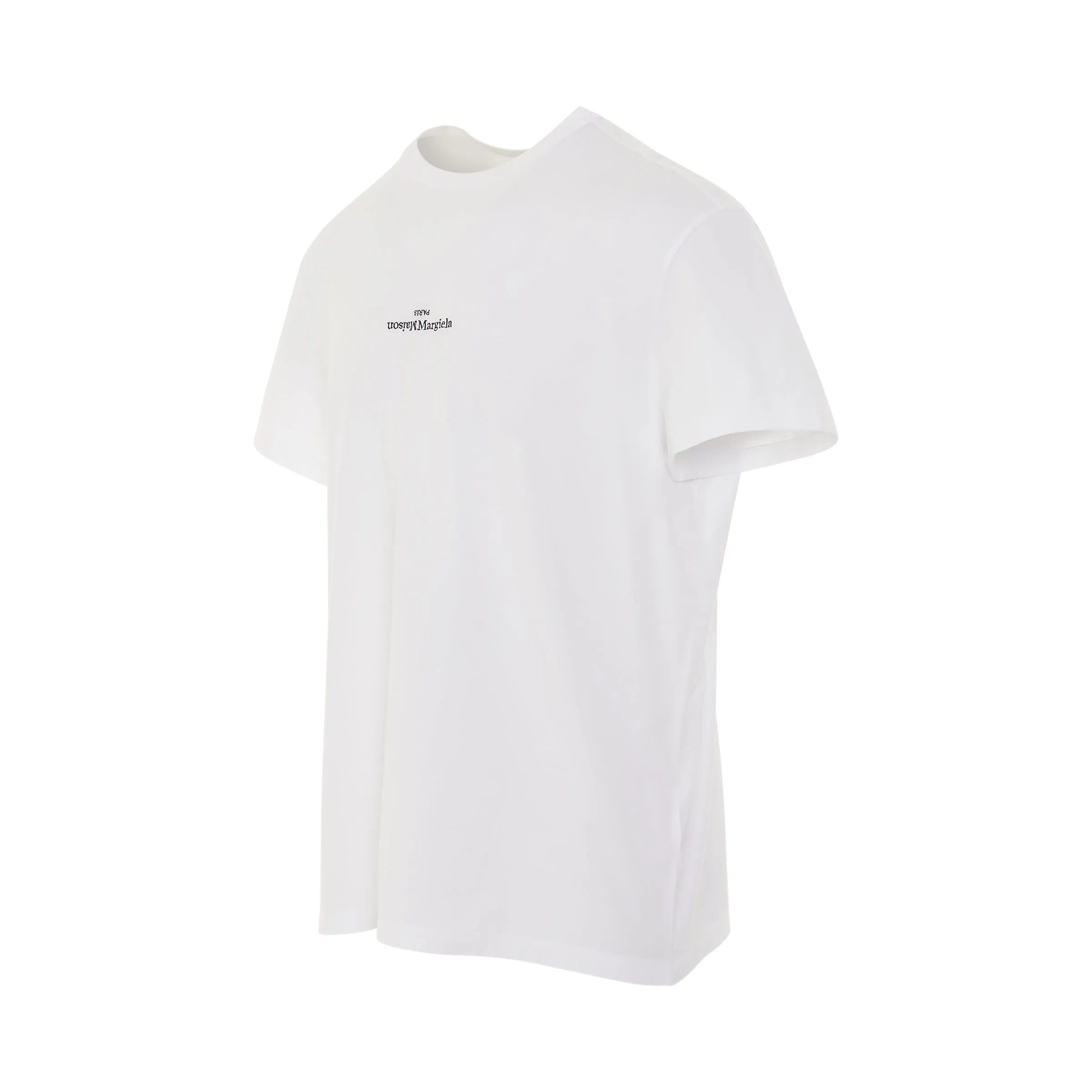 Upside Down Logo T-Shirt in White/Black sold by MARAIS product image thumbnail 2