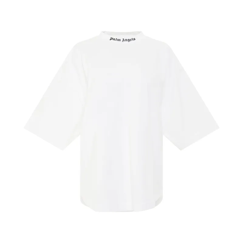 Classic Logo Oversize T-Shirt in White/Black sold by MARAIS