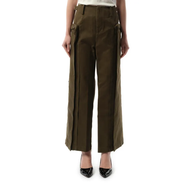 Oversized Cargo Pants in Olive sold by MARAIS