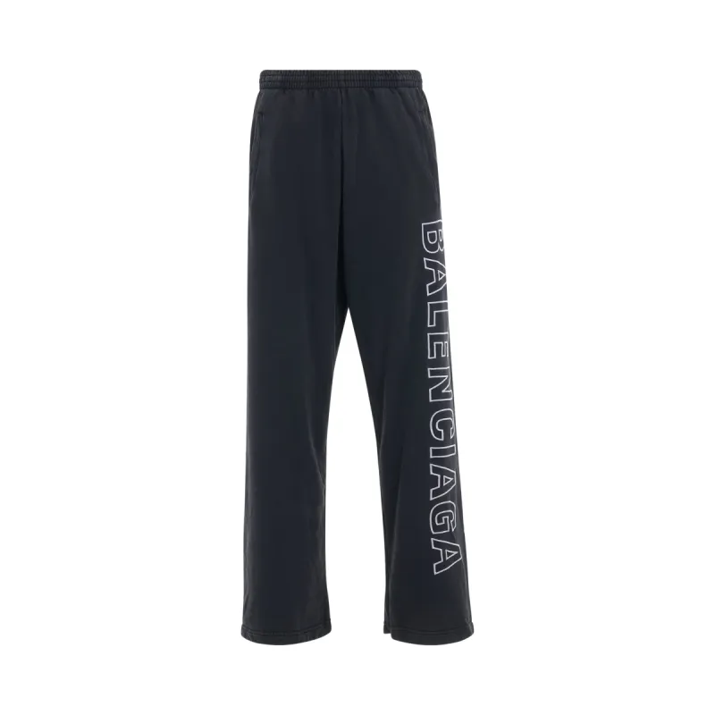Baggy Sweatpants in Washed Black/White made by MARAIS