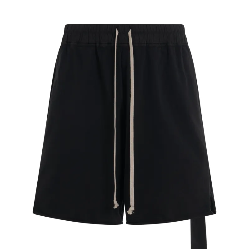 DRKSHDW Jersey Trucker Cut Offs Knit Shorts in Black sold by MARAIS