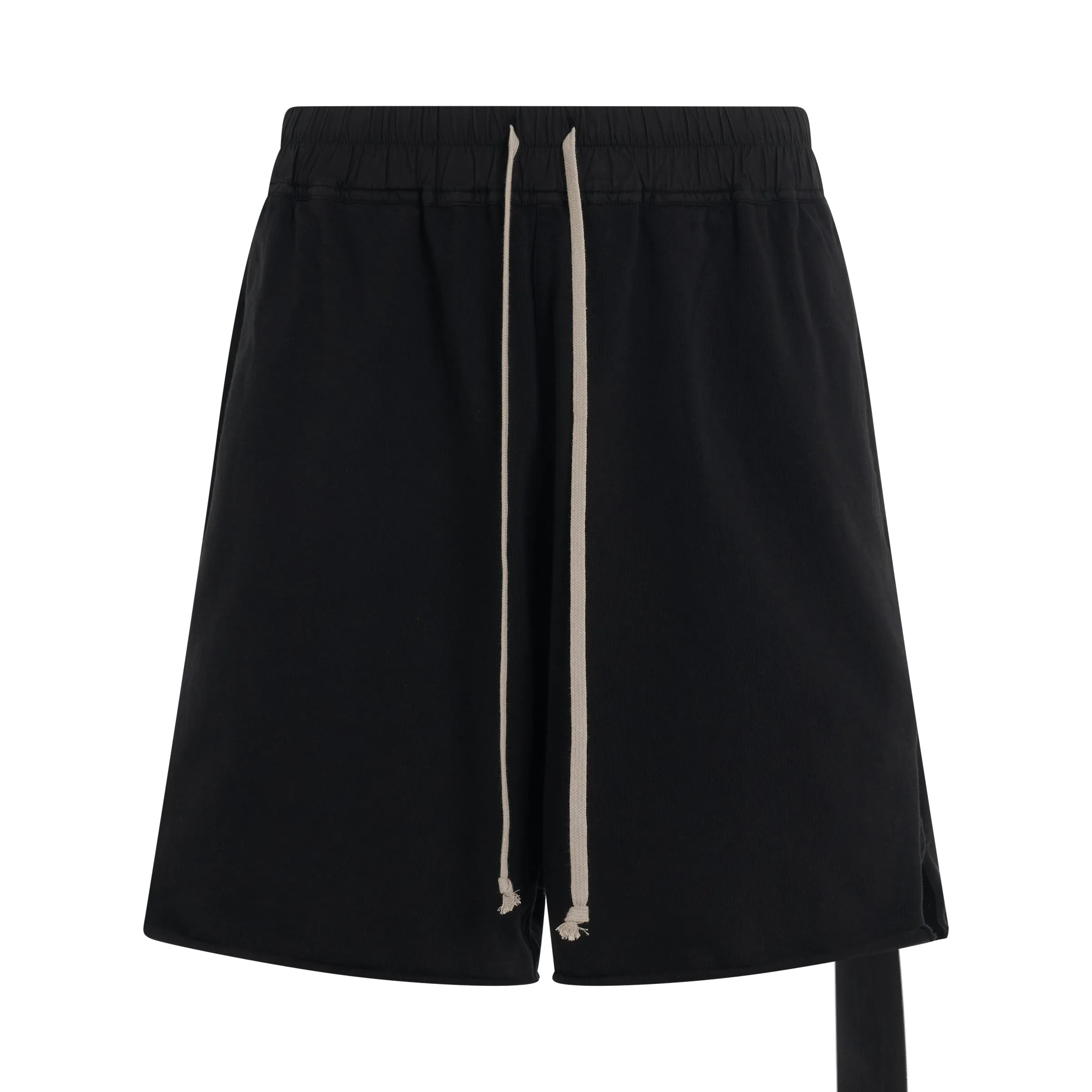 DRKSHDW Jersey Trucker Cut Offs Knit Shorts in Black sold by MARAIS