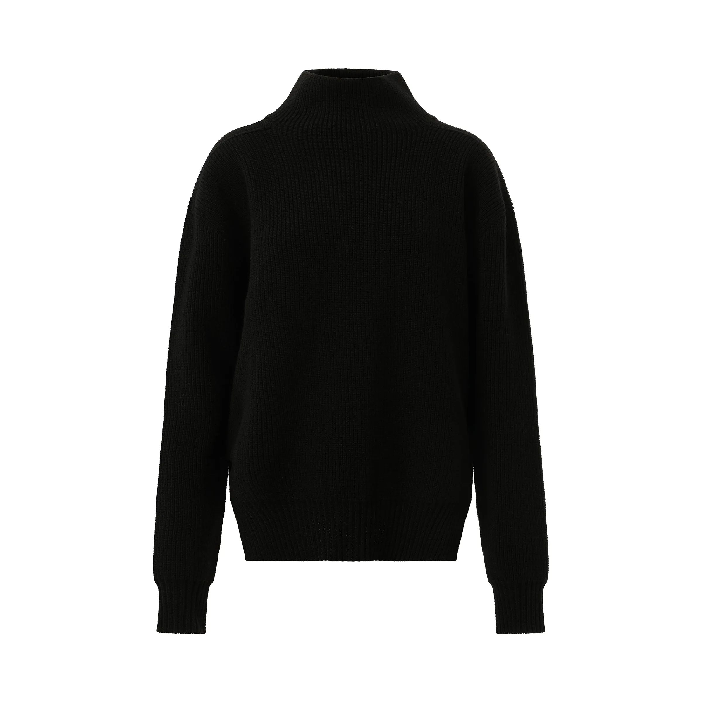 Fisherman Tabard Sweater in Black sold by MARAIS product image thumbnail 2