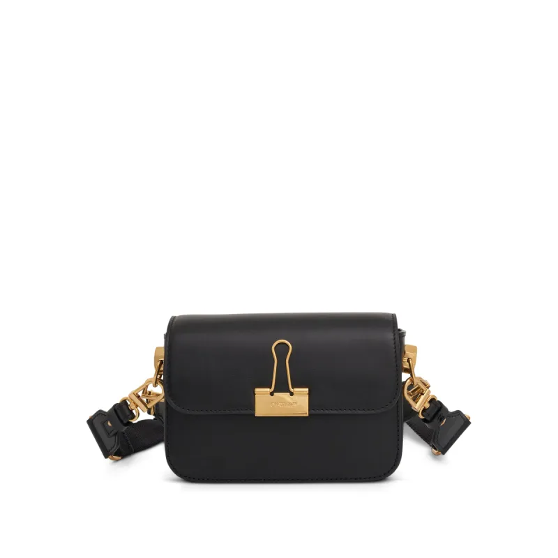Plain Binder Small Shoulder Bag in Black sold by MARAIS